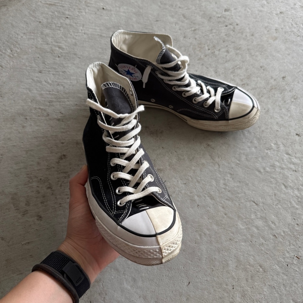 Converse Chuck 70 High Tops – Yin Yang Split Design (As Pictured) - Picture 2 of 10